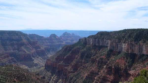 The View From the Uncle Jim Overlook at the North Rim of the Grand Canyon