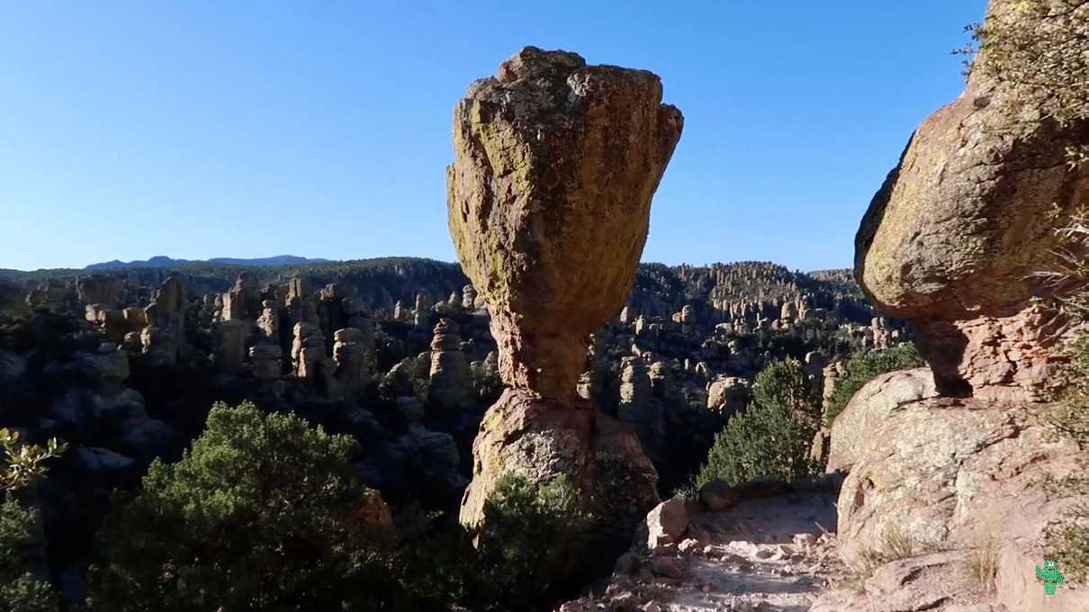 A view off the Echo Canyon Trail at Chiricahua National Monument