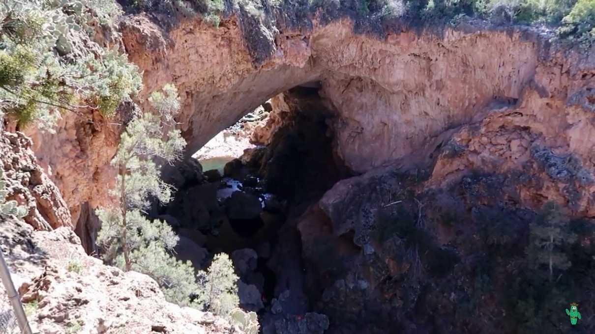 View from Overlook 1 at Tonto Natural Bridge
