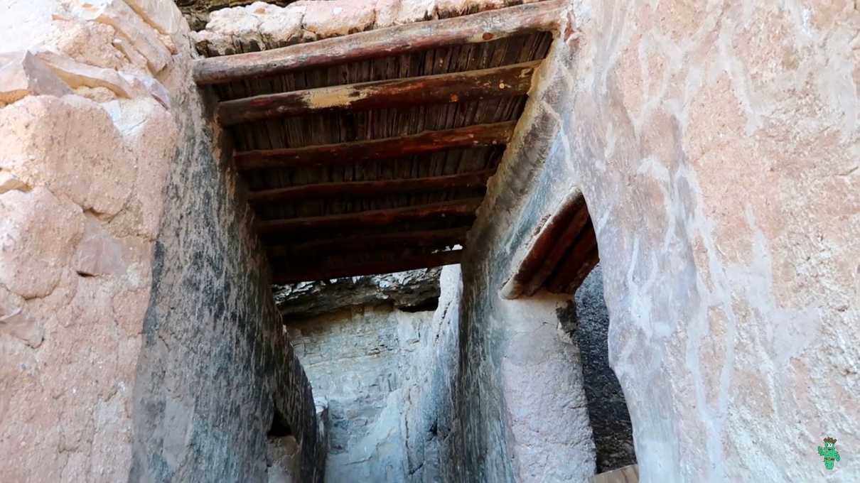 Original wooden structures at the Lower Ruin of Tonto National Monument