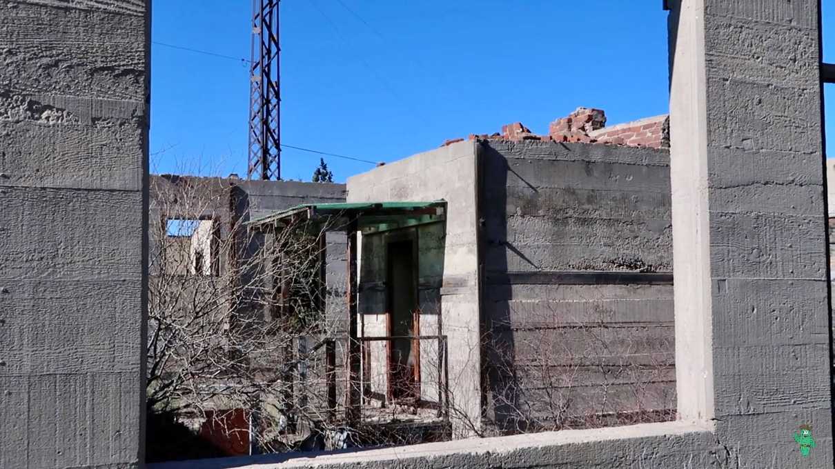 The remains of the Mine Office at Old Dominion Historic Mine Park