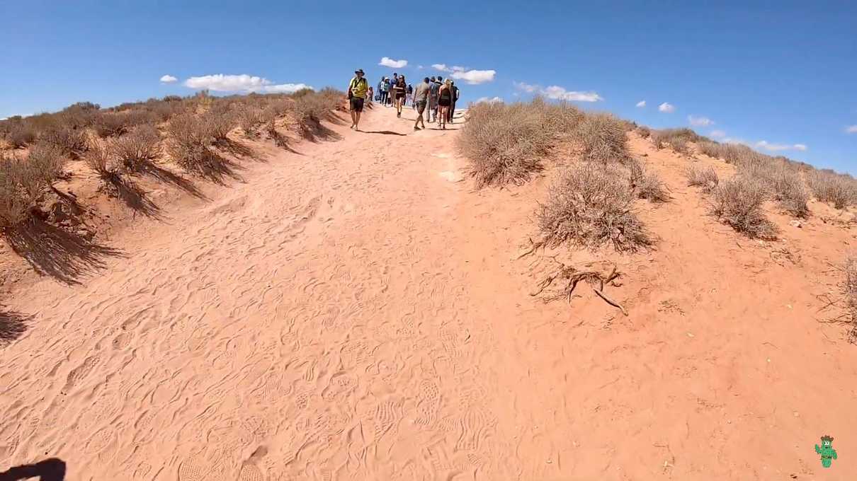 The trail at Horseshoe Bend