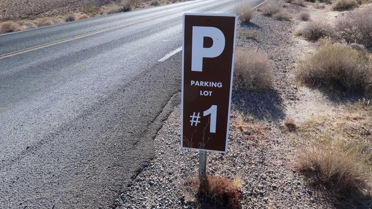 Parking Lot #1 Sign Valley of Fire State Park
