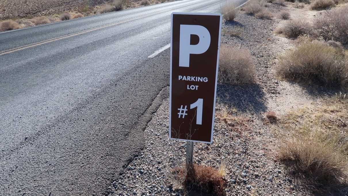 Parking Lot #1 Sign Valley of Fire State Park