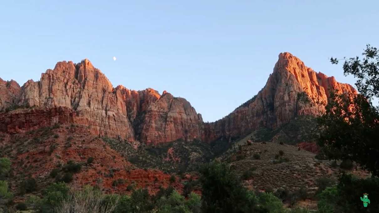 View from my campsite at the South Campground