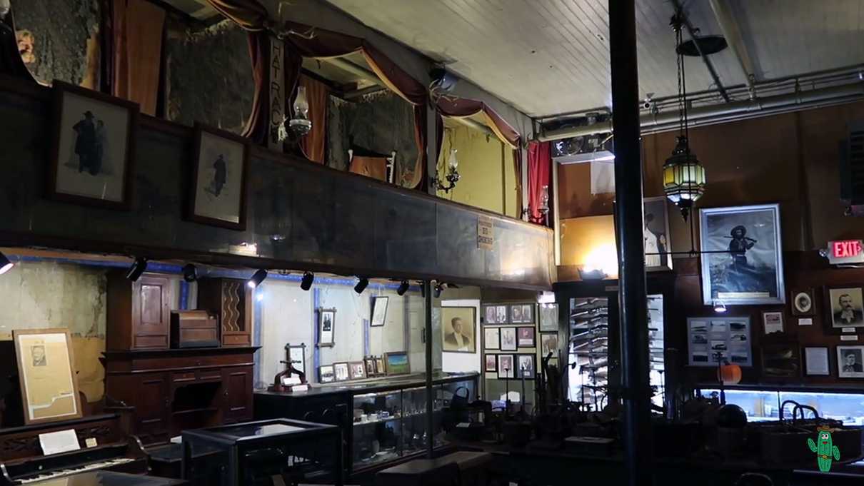 Main saloon floor of Bird Cage Theater