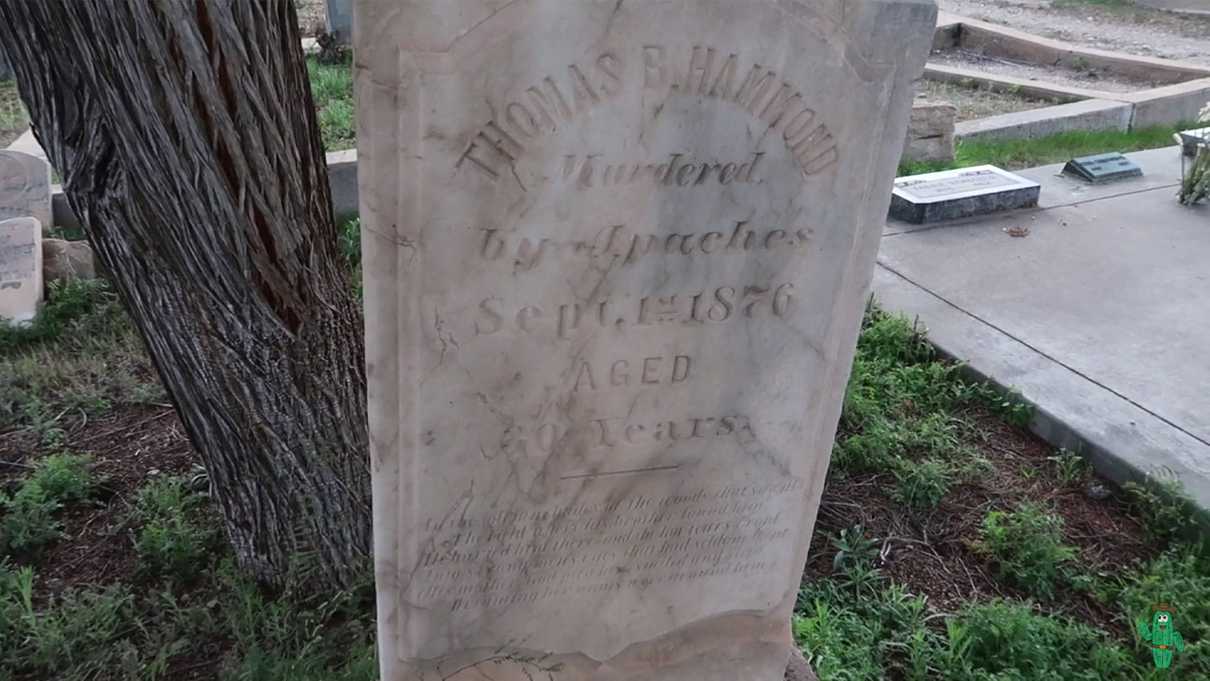 Gravestone of Thomas B Hammond
