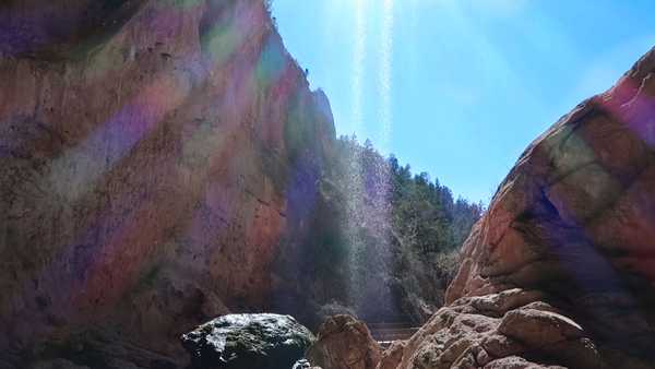 View from underneath Tonto Natural Bridge