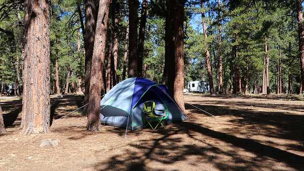 A campsite at North Rim Campground Grand Canyon