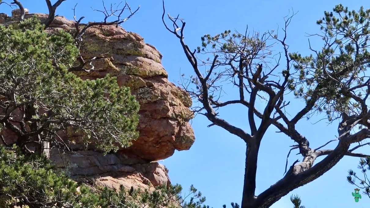 The Old Maid rock formation at Chiricahua National Monument