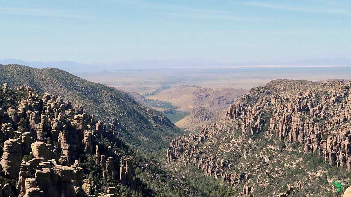 The view from Inspiration Point at Chiricahua National Monument
