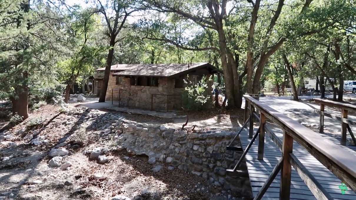 The restroom facilities at Bonita Canyon Campground