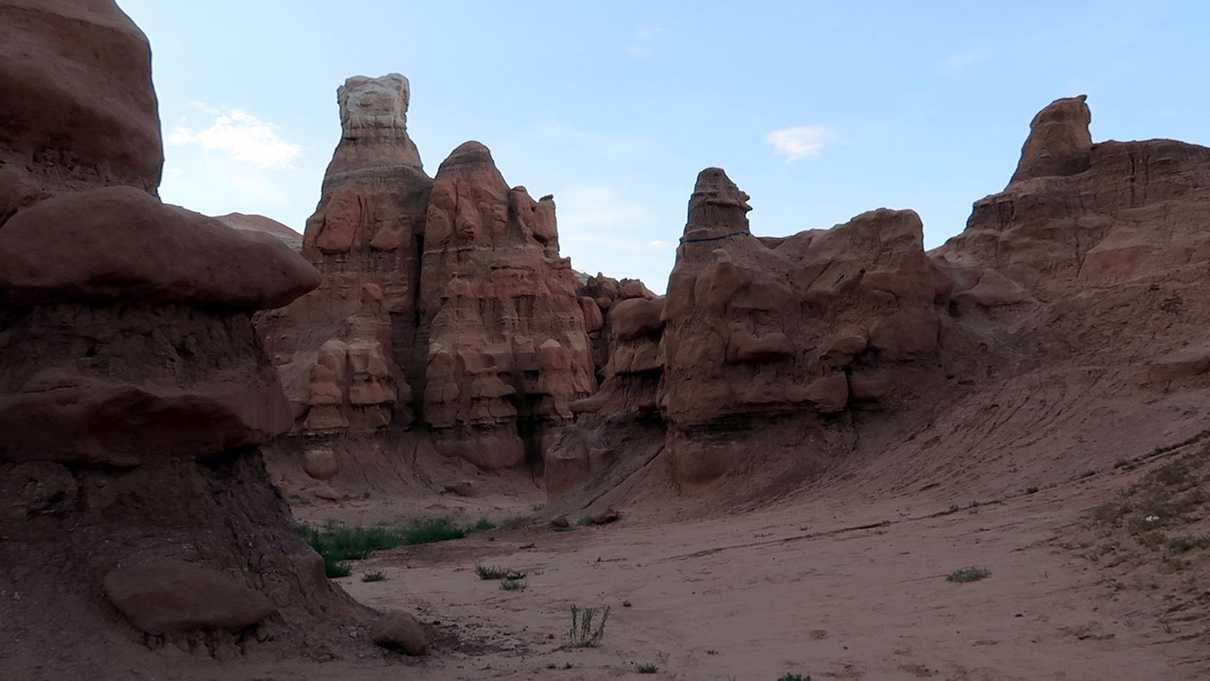 Interesting hoodoo formations around the campground