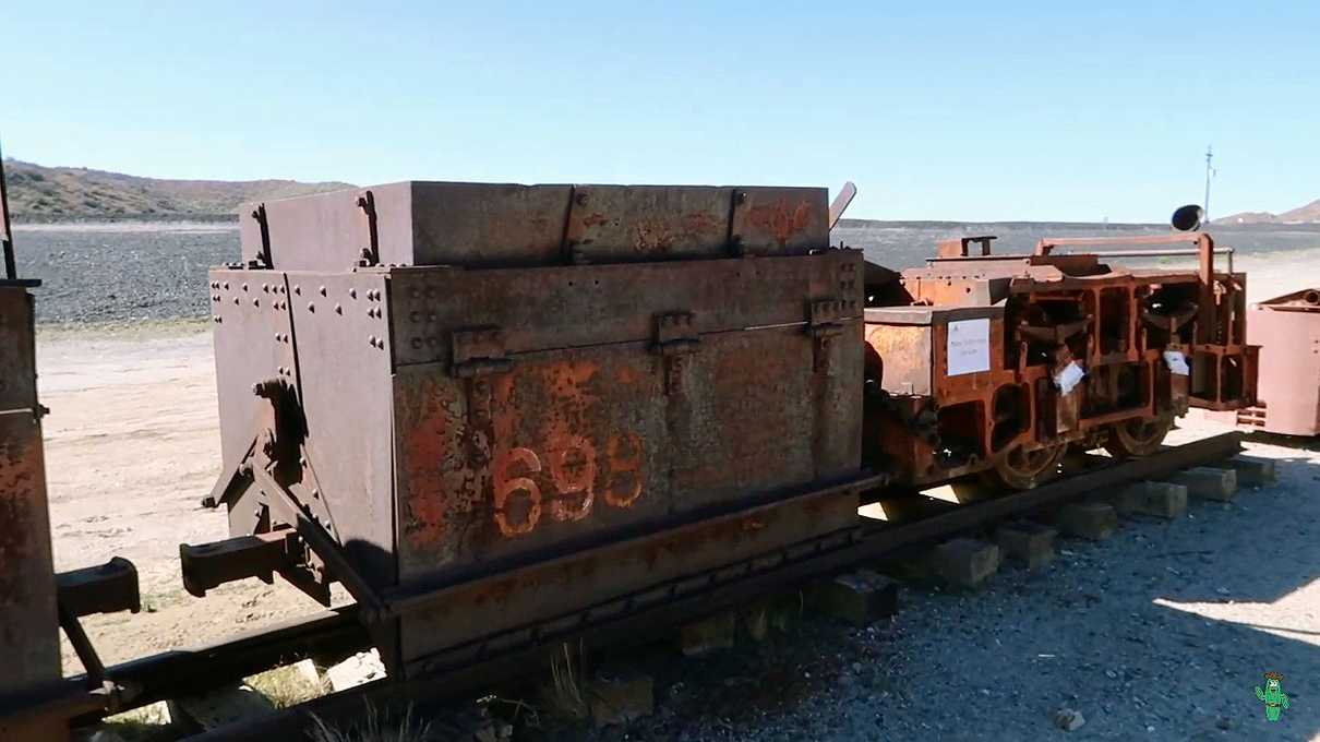 Ore carts located in the boneyard at Old Dominion Historic Mine Park