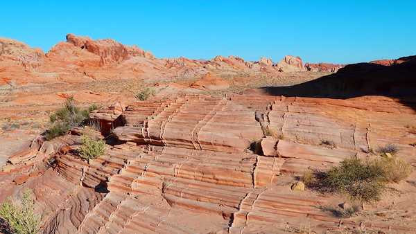 An interesting rock formation behind parking lot #1