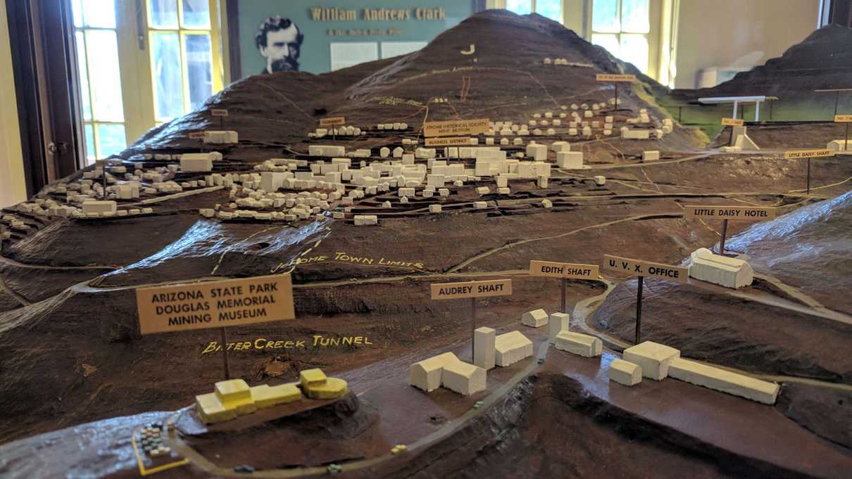 3D model of Jerome buildings and mine shafts