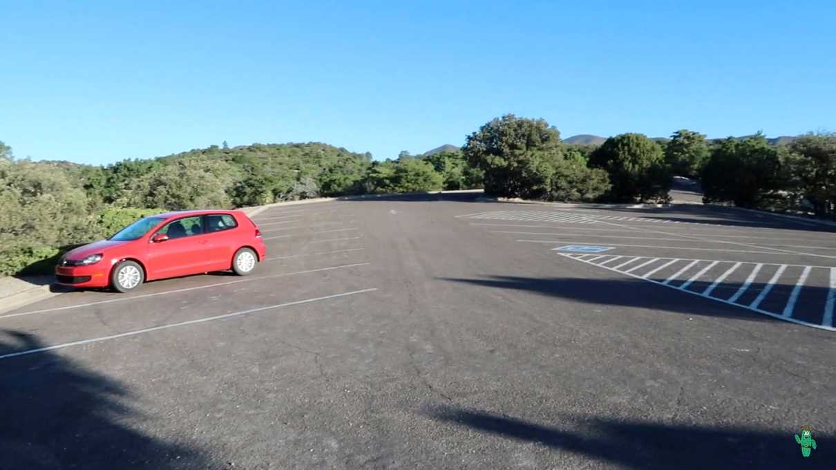 A very empty Echo Canyon Parking Lot at Chiricahua