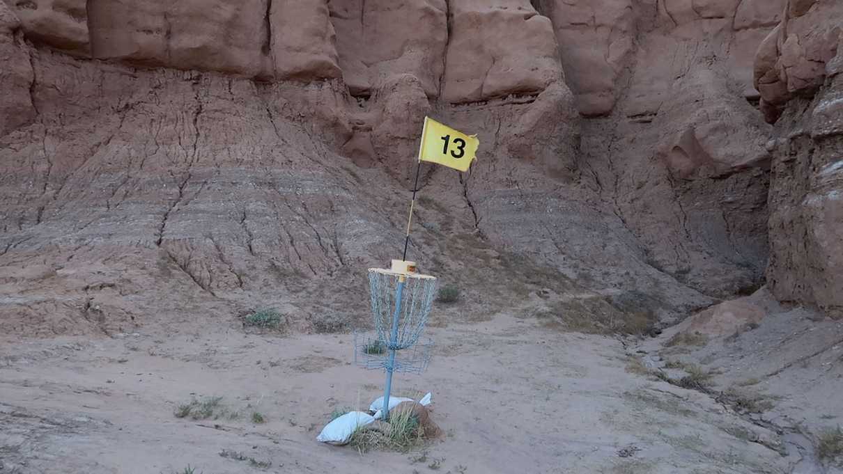 A Frisbee Golf Course at Goblin Valley Campground