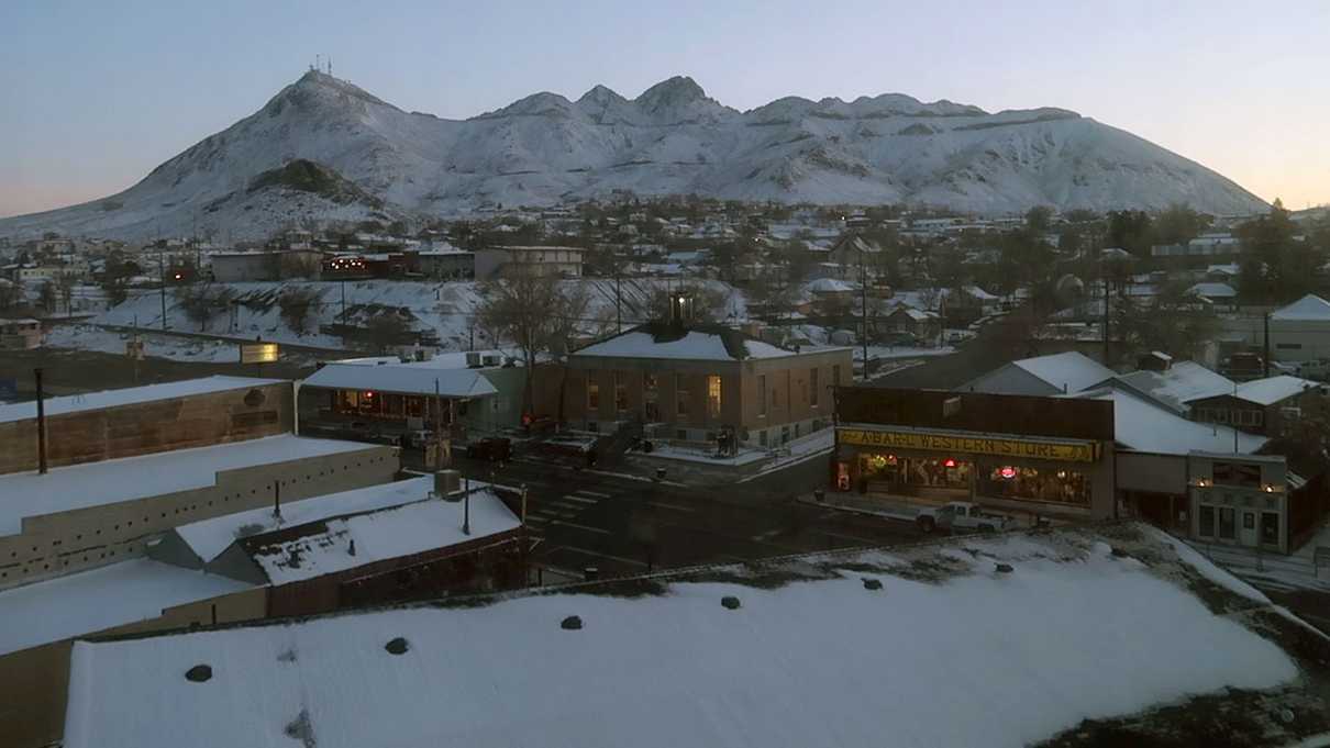 View from room 510 at the Mizpah Hotel in Tonopah, NV