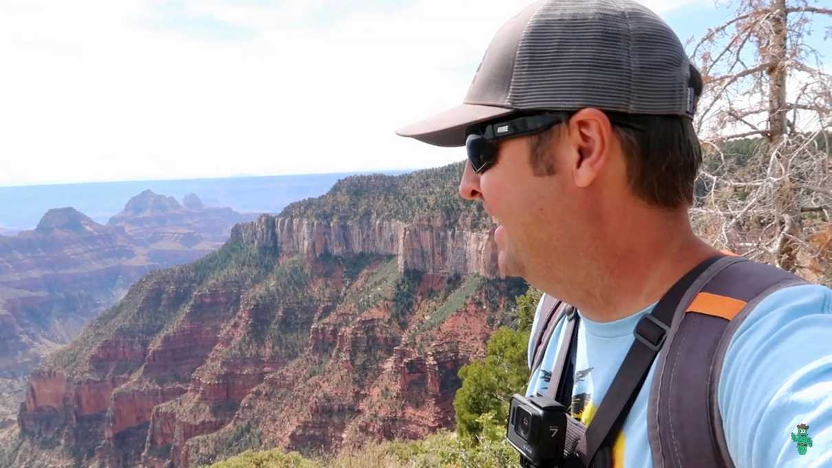 Me, enjoying the Uncle Jim Overlook.