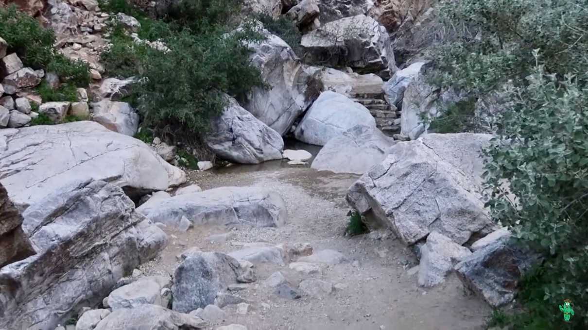 Some white rocks and tinajas (or tanks) of White Tank Mountain Regional Park 